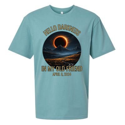 Solar Eclipse April 08 2024 Sueded Cloud Jersey T-Shirt