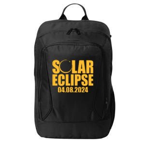 Solar Eclipse April 08 2024 City Backpack