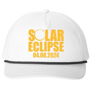 Solar Eclipse April 08 2024 Snapback Five-Panel Rope Hat