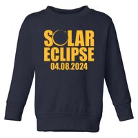 Solar Eclipse April 08 2024 Toddler Sweatshirt