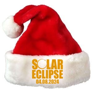 Solar Eclipse April 08 2024 Premium Christmas Santa Hat