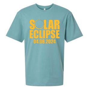 Solar Eclipse April 08 2024 Sueded Cloud Jersey T-Shirt