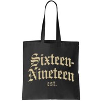 Sixteennineteen Est African American Vintage Black History Tote Bag