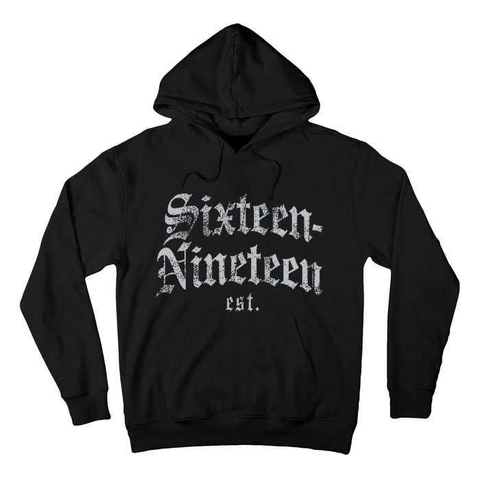 Sixteennineteen Est African American Vintage Black History Hoodie