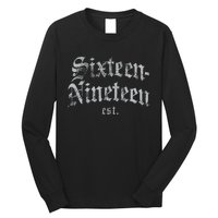 Sixteennineteen Est African American Vintage Black History Long Sleeve Shirt