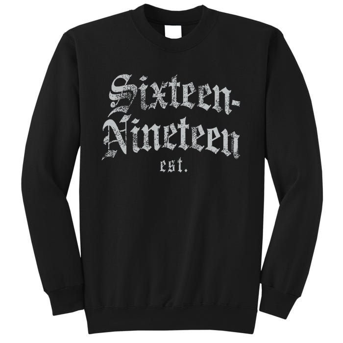 Sixteennineteen Est African American Vintage Black History Sweatshirt