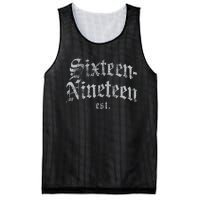 Sixteennineteen Est African American Vintage Black History Mesh Reversible Basketball Jersey Tank