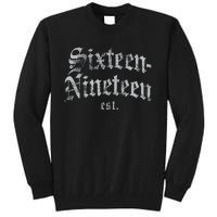 Sixteennineteen Est African American Vintage Black History Tall Sweatshirt