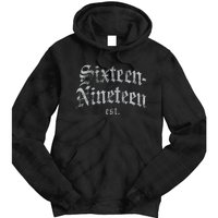 Sixteennineteen Est African American Vintage Black History Tie Dye Hoodie