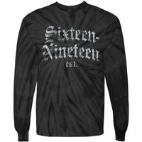 Sixteennineteen Est African American Vintage Black History Tie-Dye Long Sleeve Shirt