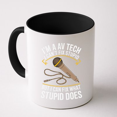 Sound Engineer Audio Visual Technician Funny Av Tech Coffee Mug
