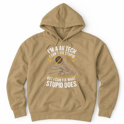 Sound Engineer Audio Visual Technician Funny Av Tech Hoodie