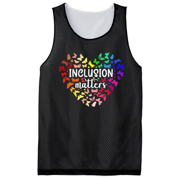 Special Education Autism Awareness Teacher Inclusion Matters Mesh Reversible Basketball Jersey Tank