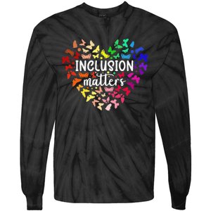 Special Education Autism Awareness Teacher Inclusion Matters Tie-Dye Long Sleeve Shirt