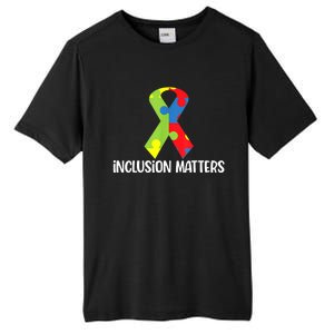 Special Education Autism Awareness Teacher Inclusion Matters Tall Fusion ChromaSoft Performance T-Shirt