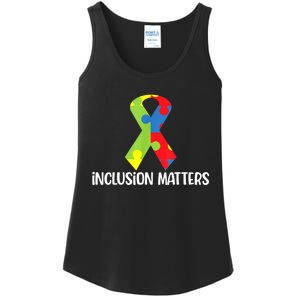 Special Education Autism Awareness Teacher Inclusion Matters Ladies Essential Tank