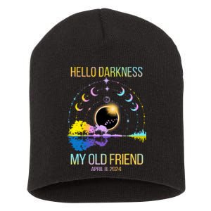 Solar Eclipse April 08 2024 Short Acrylic Beanie