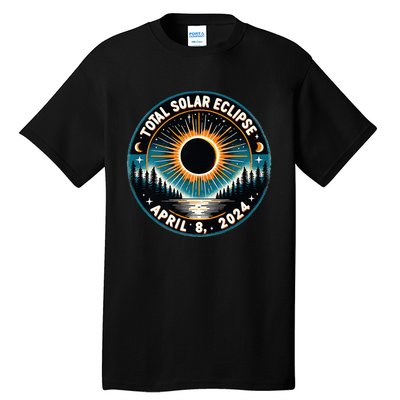 Solar Eclipse Astronomy Vintage 2024 Solar Eclipse Tall T-Shirt