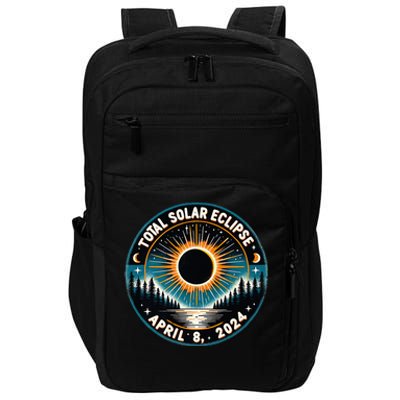 Solar Eclipse Astronomy Vintage 2024 Solar Eclipse Impact Tech Backpack