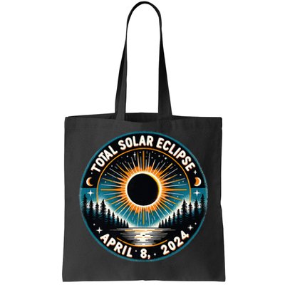 Solar Eclipse Astronomy Vintage 2024 Solar Eclipse Tote Bag