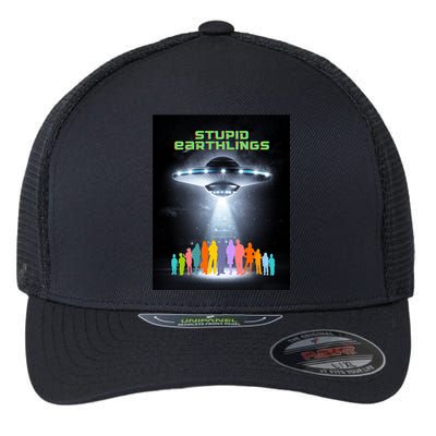 Stupid Earthlings Alien Flexfit Unipanel Trucker Cap