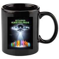 Stupid Earthlings Alien 11oz C Handle Ceramic Mug