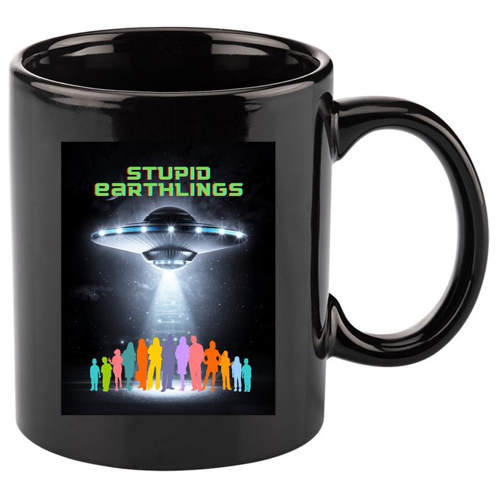 Stupid Earthlings Alien 11oz C Handle Ceramic Mug