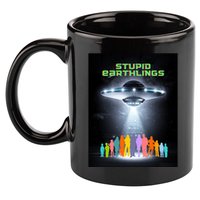 Stupid Earthlings Alien 11oz C Handle Ceramic Mug