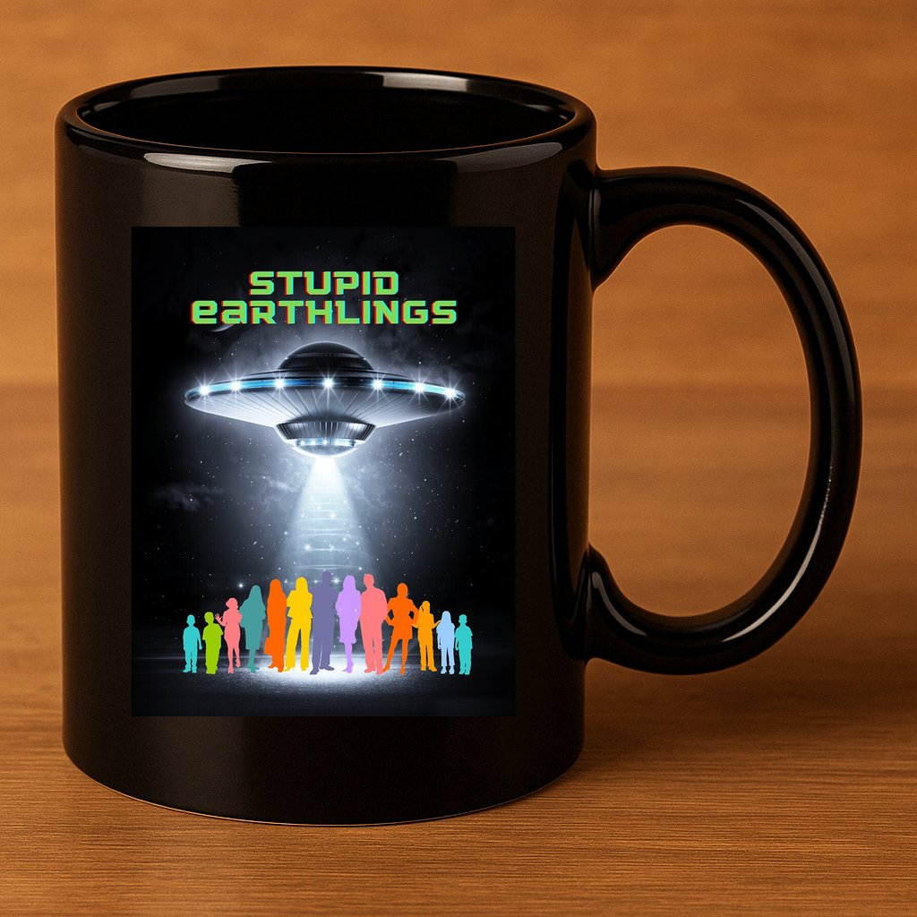 Stupid Earthlings Alien 11oz C Handle Ceramic Mug