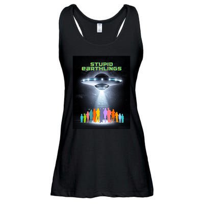 Stupid Earthlings Alien Ladies Essential Flowy Tank