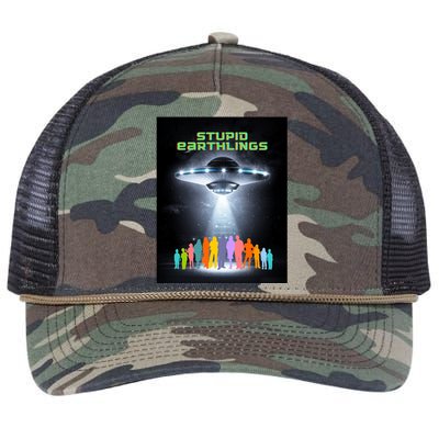 Stupid Earthlings Alien Retro Rope Trucker Hat Cap