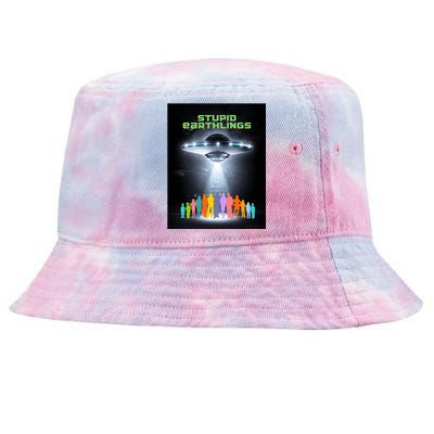 Stupid Earthlings Alien Tie-Dyed Bucket Hat