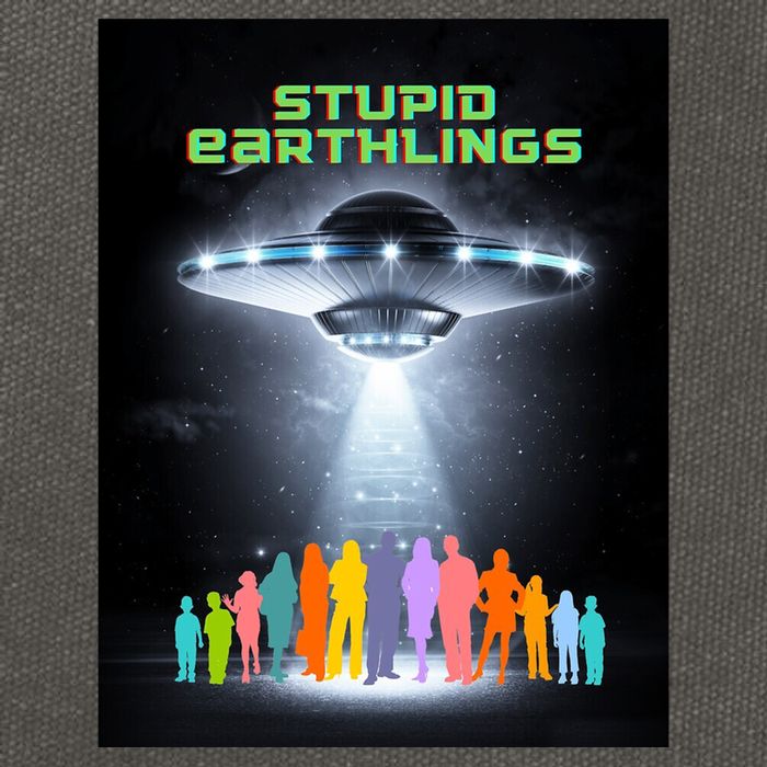 Stupid Earthlings Alien Cotton Canvas Backpack