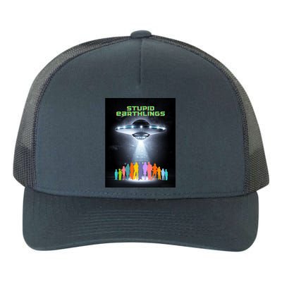 Stupid Earthlings Alien Yupoong Adult 5-Panel Trucker Hat