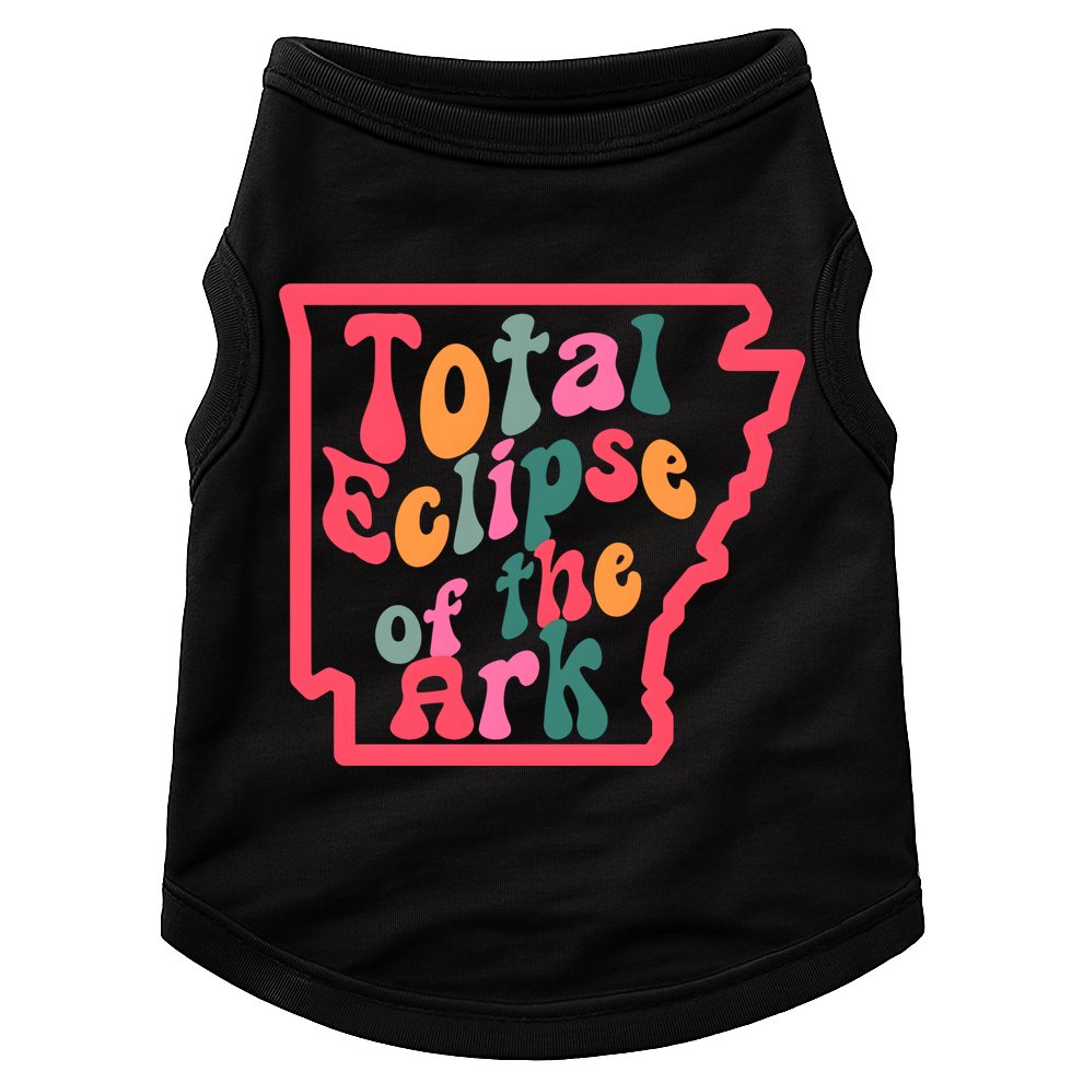 Solar Eclipse Arkansas Map Doggie Tank