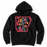 Solar Eclipse Arkansas Map Hoodie