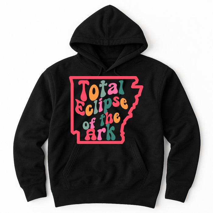 Solar Eclipse Arkansas Map Hoodie