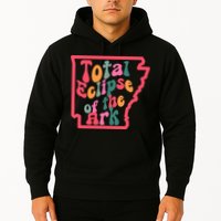 Solar Eclipse Arkansas Map Hoodie
