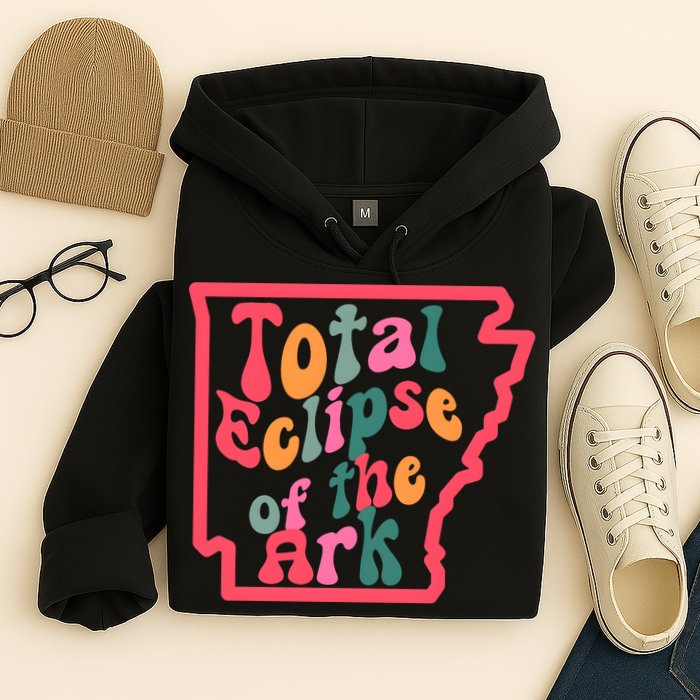 Solar Eclipse Arkansas Map Hoodie