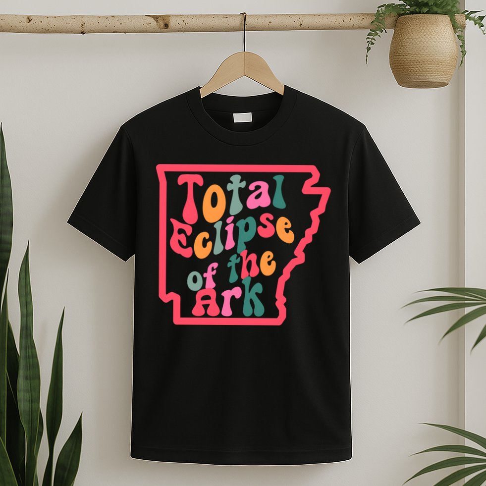 Solar Eclipse Arkansas Map T-Shirt