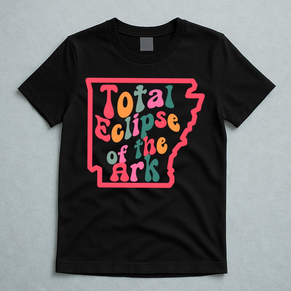 Solar Eclipse Arkansas Map T-Shirt