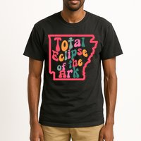 Solar Eclipse Arkansas Map Tall T-Shirt