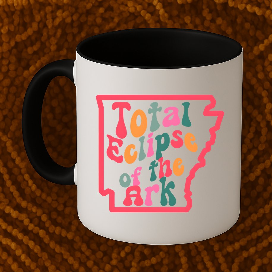 Solar Eclipse Arkansas Map Mug