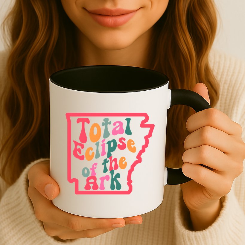 Solar Eclipse Arkansas Map Mug