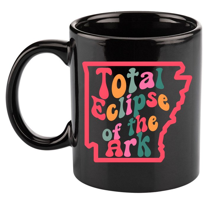 Solar Eclipse Arkansas Map 11oz C Handle Ceramic Mug