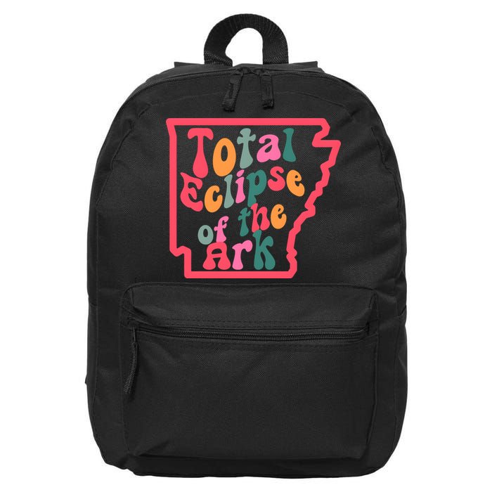 Solar Eclipse Arkansas Map 16 in Basic Backpack