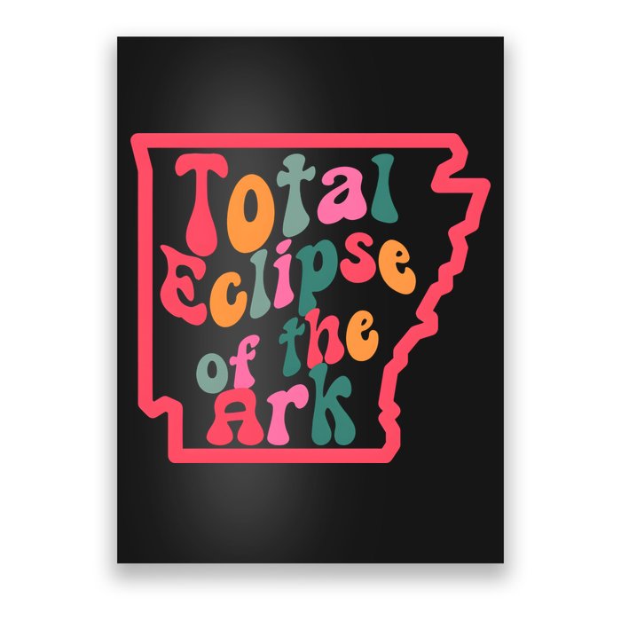 Solar Eclipse Arkansas Map Poster