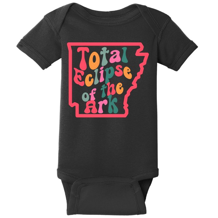 Solar Eclipse Arkansas Map Baby Bodysuit