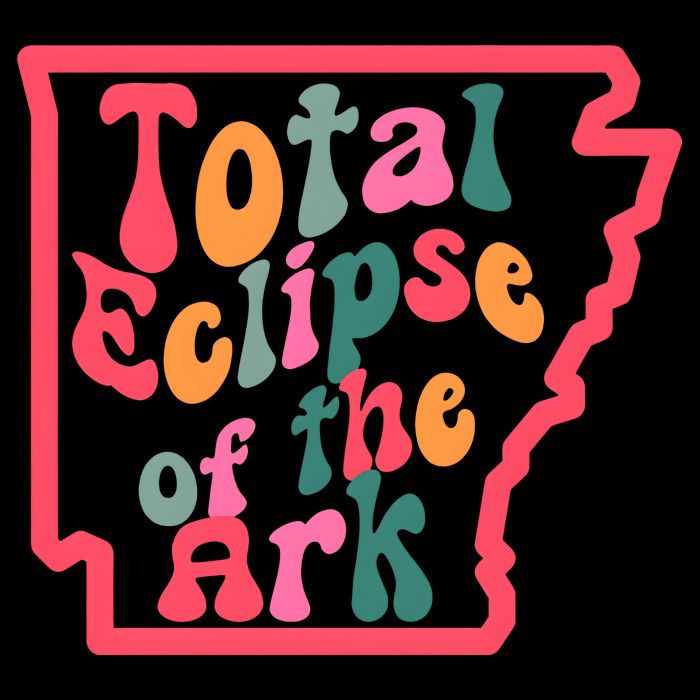 Solar Eclipse Arkansas Map Baby Bodysuit