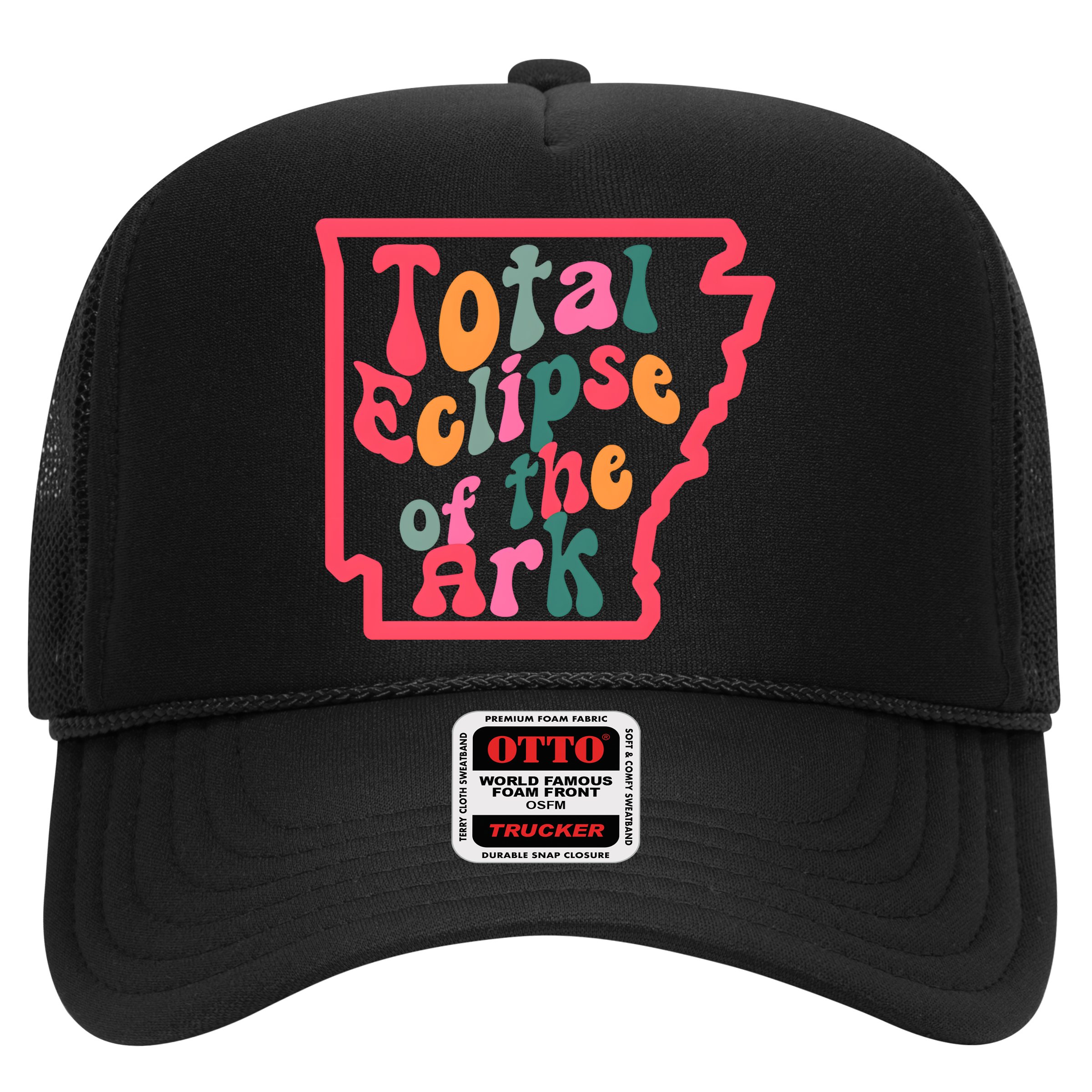 Solar Eclipse Arkansas Map Hat